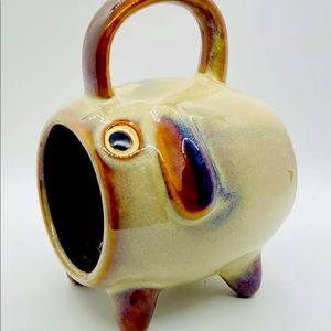 Pacifica Home Coffee Tea Mug Dog Tan Brown Stoneware 20oz